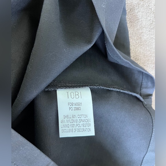 Tobi CATCHING EYES BLACK EMBELLISHED BODYCON DRESS  NWT size S - Picture 11 of 12